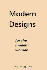 Poster for the modern designs landing page